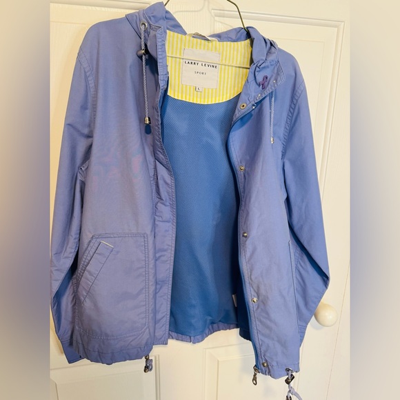 Larry Levine Blue Utility Jacket - Picture 13 of 14